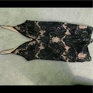 Formal dress, Free people, Size 2,Black and tan color